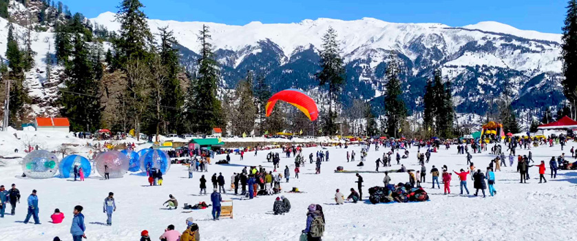 manali to solang valley taxi service